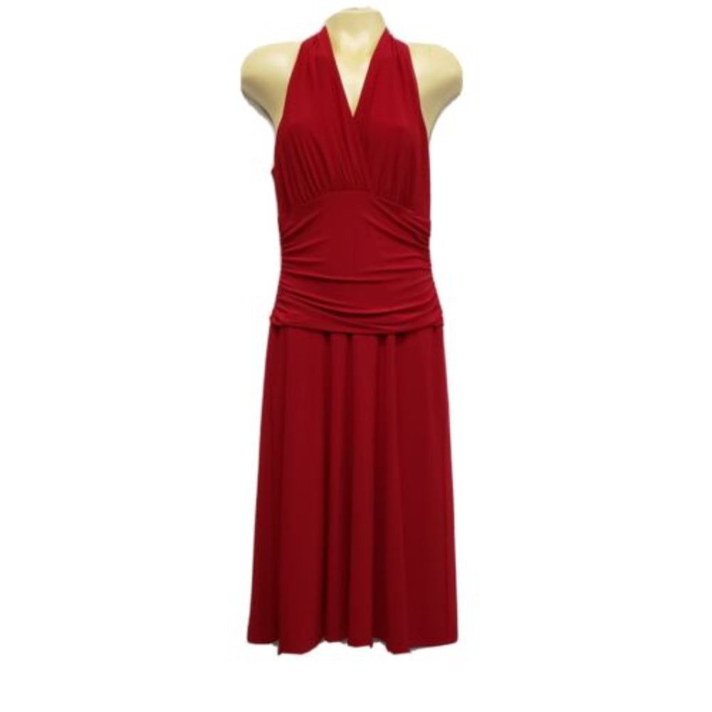 Nine West Petite Red V-Neck Dress